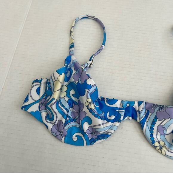 Cin Cin Women’s Shrine Retro Hippie Printed Bikini Top Size Large - Picture 4 of 7